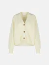 Closed Wool Blend V-necked Cardigan In White
