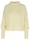 Closed Ivory Alpaca Blend Sweater In Yellow