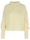 Closed Ivory Alpaca Blend Sweater In Yellow