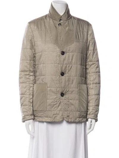 Pre-owned Closed Jacket In Neutrals