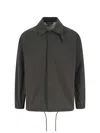 Closed Logo Shirt Jacket In Grey