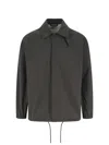 Closed Logo Shirt Jacket In Grey