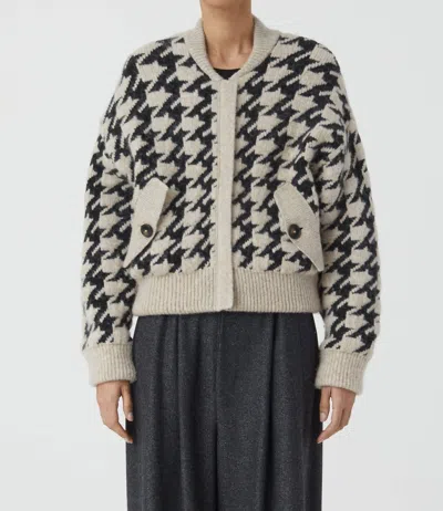 Closed Jacquard Cardigan In Black