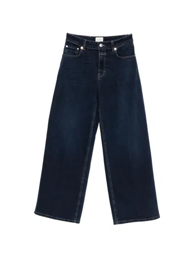Closed Jayla Flared Denim Jeans In Blue