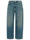 Closed Jazzie Rigid Mid-rise Barrel-leg Jeans In Blue