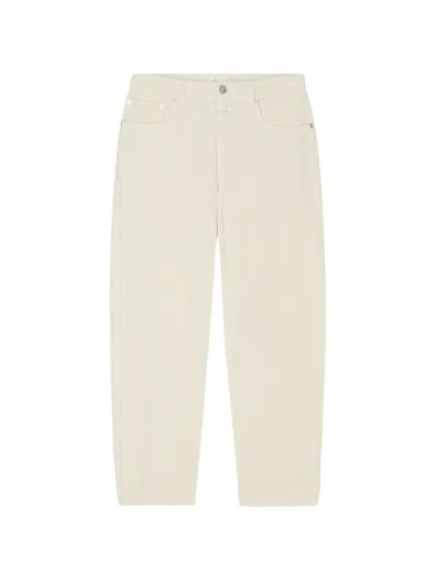 Closed Jazzie Corduroy Straight-leg Trousers In Neutral