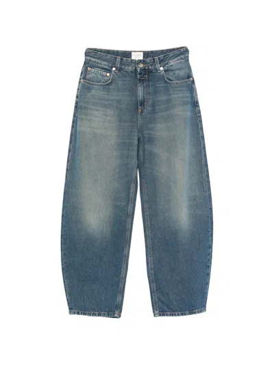 Closed Jazzie Faded Barrel-leg Jeans In Blue