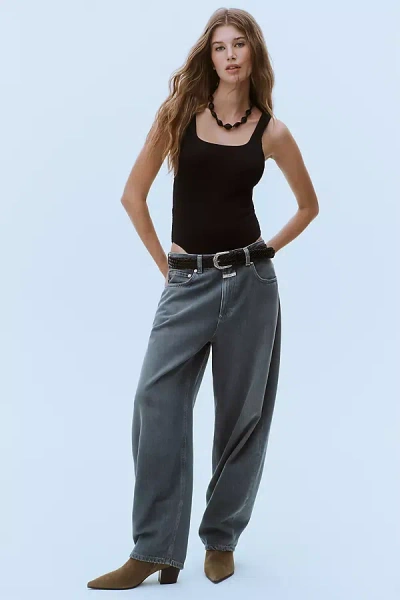Closed Jazzie High-rise Barrel-leg Jeans In Grey