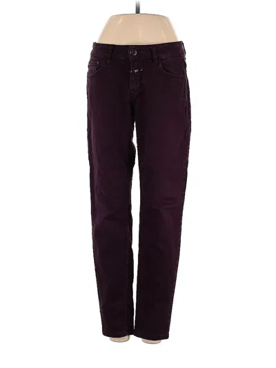 Pre-owned Closed Jeans In Burgundy