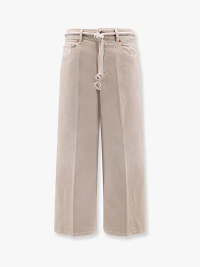 Closed Jeans Lyna In Cotone Rigenerativo Con Targhetta Logo In Neutral