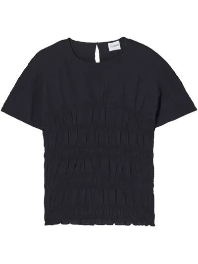 Closed Jersey Top In Black