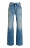 Closed Jovanna Stretch Low-rise Flared Jeans In Blue