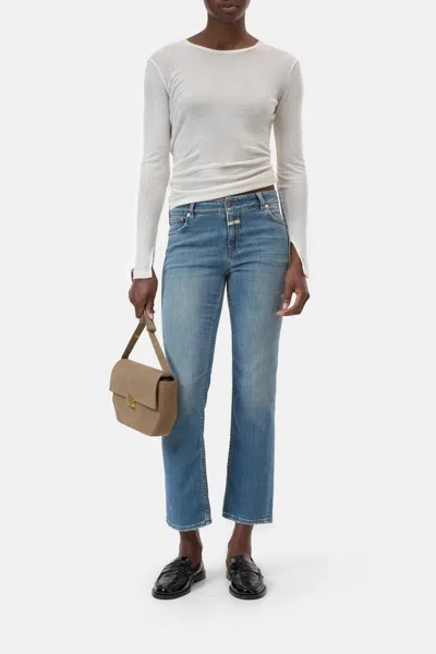 Closed Junna Straight Jeans In Mid Blue