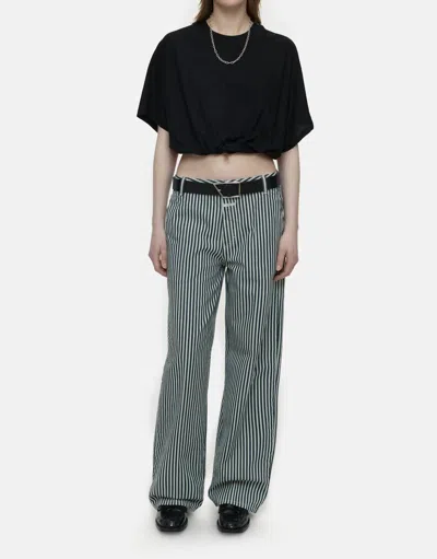 Closed Jurdy Relaxed Denim Jeans In Dark Blue Stripe In Gray