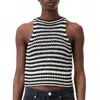 Closed Stripe Tank Top In Black In Multi