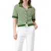 Closed Knitted Organic Cotton Cardigan In Matcha Green