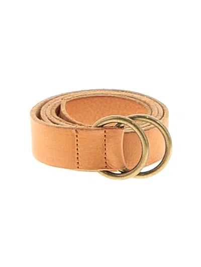 Pre-owned Closed Leather Belt In Tan