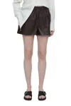 Closed Elasticated-waist Leather Shorts In Multi