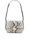 Closed Leather Shoulder Bag In White