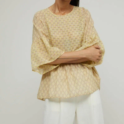 Closed Leni Cotton Voile Blouse In Yellow