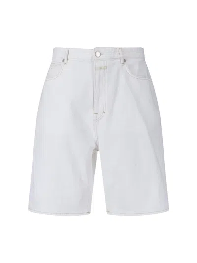 Closed Light & Natural Cotton-stretch Jeans For Men In White