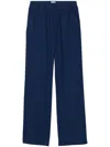 CLOSED CLOSED LINEN AND COTTON BLEND WIDE LEG TROUSERS