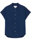Closed Dark Blue Linen Blend Shirt