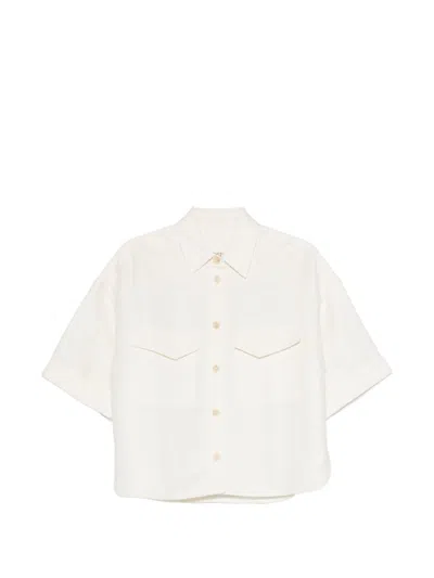 Closed Linen Blend Shirt In Neutral