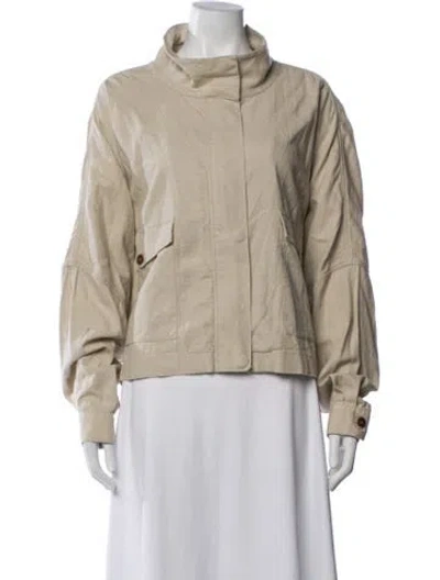 Pre-owned Closed Linen Jacket In Neutrals