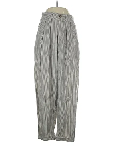Pre-owned Closed Linen Pants In Gray