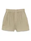 Closed Linen Shorts In Neutral