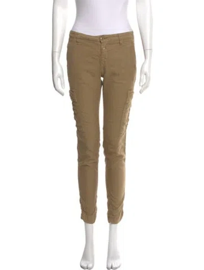 Pre-owned Closed Linen Skinny Leg Pants In Neutral