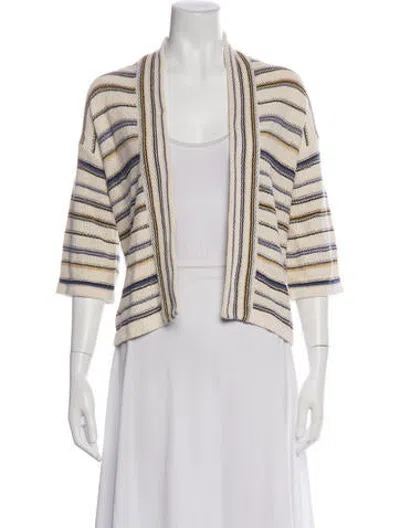 Pre-owned Closed Linen Striped Sweater W/ Tags In Neutrals