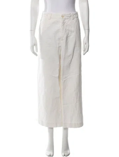 Pre-owned Closed Linen Wide Leg Pants In Neutrals