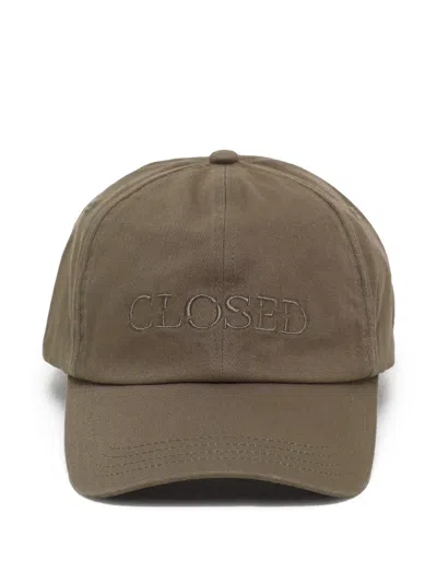 Closed Logo-embroidered Cap In Green