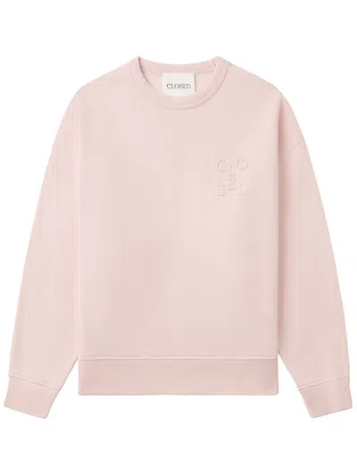 Closed Logo-embroidered Sweatshirt In Pink