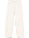 Closed Logo-patch Straight Jeans In White