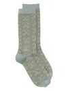 Closed Logo Pattern Socks In Green