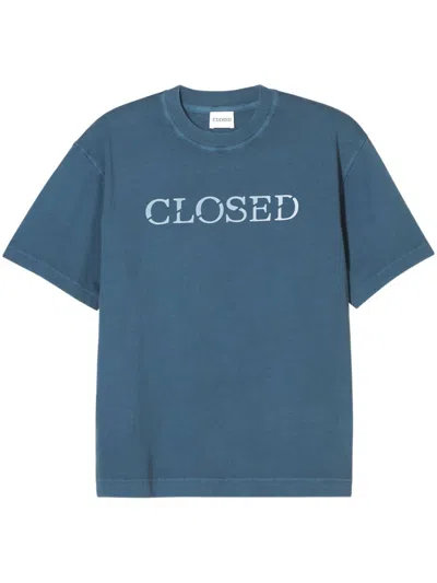 Closed Logo-print T-shirt In Blue