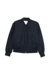 Closed Logo-patch Bomber Jacket In Blue