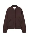Closed Logo-patch Bomber Jacket In Brown