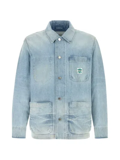 CLOSED LOGO-PATCH DENIM JACKET