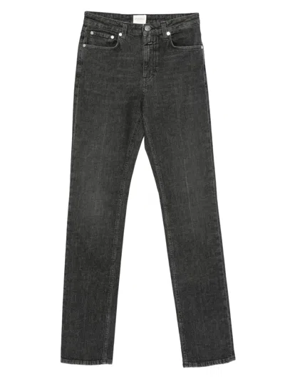 Closed Logo-patch Jeans In Black