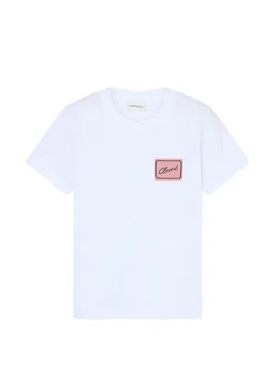 Closed Logo-patch T-shirt In White