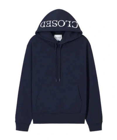 Closed Logo-print Hoodie In Brown