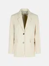 Closed 'lola' Blazer In Beige Viscose Blend In Beige
