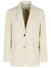 CLOSED CLOSED 'LOLA' BLAZER IN BEIGE VISCOSE BLEND
