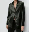 CLOSED LOLA VELVET BLAZER IN IRISH COFFEE