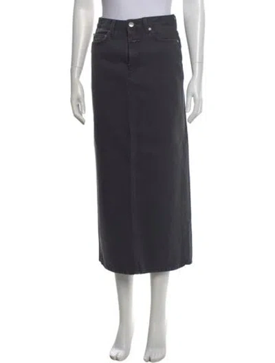 Pre-owned Closed Long Skirt In Gray