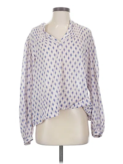 Pre-owned Closed Long Sleeve Blouse In Pink